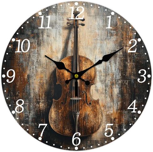 CHGCRAFT Bathroom Scene Wall Clock Bathtub Non-Ticking Clock 12 Inch Round Decorative Clocks Printed Wall Clock for Home Office Decoration in Saudi Arabia