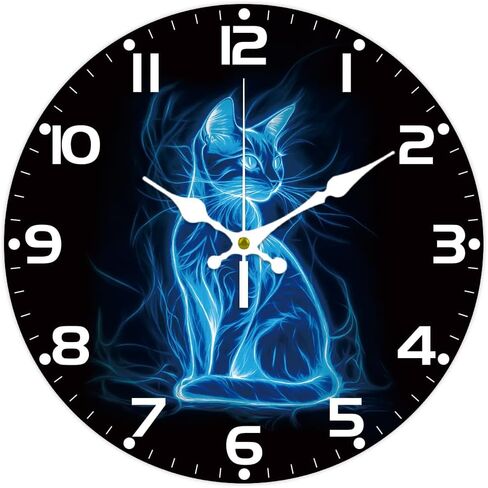 CHGCRAFT Bathroom Scene Wall Clock Bathtub Non-Ticking Clock 12 Inch Round Decorative Clocks Printed Wall Clock for Home Office Decoration in Saudi Arabia