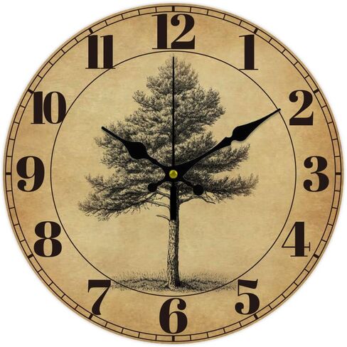 CHGCRAFT Bathroom Scene Wall Clock Bathtub Non-Ticking Clock 12 Inch Round Decorative Clocks Printed Wall Clock for Home Office Decoration in Saudi Arabia