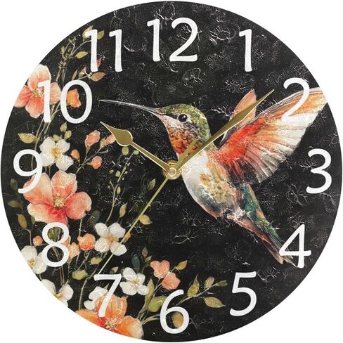 IRYULJX Lovely Yellow Duck Silent Wall Clocks Battery Operated for Living Room 9.8 inch, Non-Ticking Decorative Clock for Bedroom Wall Decor, Home, Study Room, Office, School in Saudi Arabia