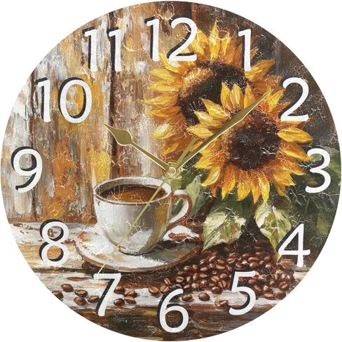 IRYULJX Lovely Yellow Duck Silent Wall Clocks Battery Operated for Living Room 9.8 inch, Non-Ticking Decorative Clock for Bedroom Wall Decor, Home, Study Room, Office, School in Saudi Arabia