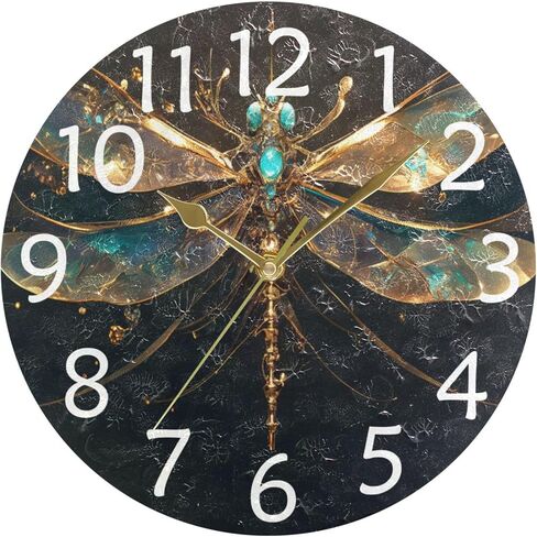 IRYULJX Lovely Yellow Duck Silent Wall Clocks Battery Operated for Living Room 9.8 inch, Non-Ticking Decorative Clock for Bedroom Wall Decor, Home, Study Room, Office, School in Saudi Arabia