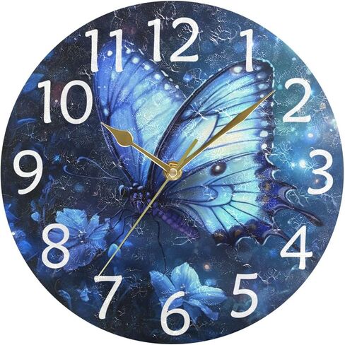 IRYULJX Lovely Yellow Duck Silent Wall Clocks Battery Operated for Living Room 9.8 inch, Non-Ticking Decorative Clock for Bedroom Wall Decor, Home, Study Room, Office, School in Saudi Arabia