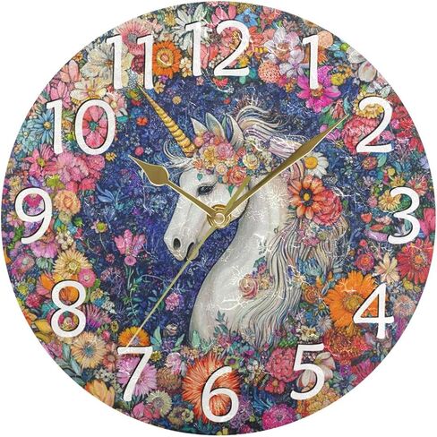 IRYULJX Lovely Yellow Duck Silent Wall Clocks Battery Operated for Living Room 9.8 inch, Non-Ticking Decorative Clock for Bedroom Wall Decor, Home, Study Room, Office, School in Saudi Arabia