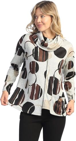 Jess & Jane Women's French Brush Turtleneck Tunic Top - NB3 in Saudi Arabia