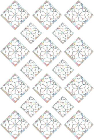 18Pcs Bird Window Strike Prevention, Square Bird Strike Prevention for Windows, Anti-Collision Decals for Glass Doors & Windows, UV Resistant & Weatherproof in Saudi Arabia