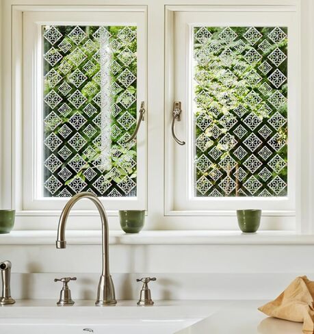 18Pcs Bird Window Strike Prevention, Square Bird Strike Prevention for Windows, Anti-Collision Decals for Glass Doors & Windows, UV Resistant & Weatherproof in Saudi Arabia
