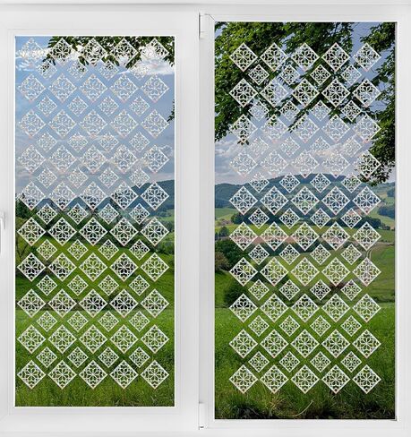 18Pcs Bird Window Strike Prevention, Square Bird Strike Prevention for Windows, Anti-Collision Decals for Glass Doors & Windows, UV Resistant & Weatherproof in Saudi Arabia