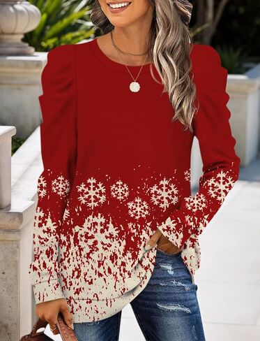 Sweatshirt for Women Long Sleeve Lightweight Crewneck Soft Basic Knit Loose Fit Pullover Top 2025 Fall Trendy Outfits in Saudi Arabia