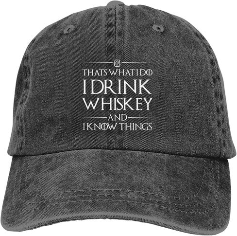 That's What I Do I Drink Bourbon and I Know Things Hat Men Baseball Hats Trendy Caps in Saudi Arabia