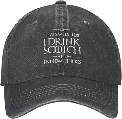That's What I Do I Drink Bourbon and I Know Things Hat Men Baseball Hats Trendy Caps in Saudi Arabia