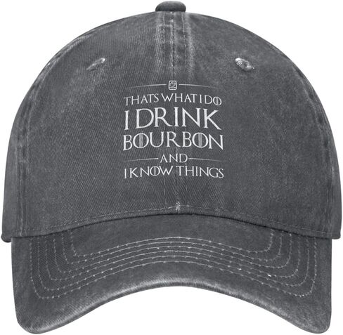 That's What I Do I Drink Bourbon and I Know Things Hat Men Baseball Hats Trendy Caps in Saudi Arabia