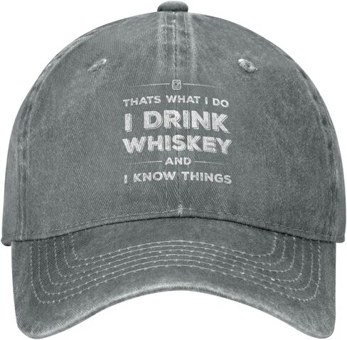 That's What I Do I Drink Bourbon and I Know Things Hat Men Baseball Hats Trendy Caps in Saudi Arabia