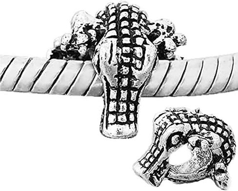 1 Pc European Crocodile Charm Bead Spacer for Snake Chain Charm Bracelet in Saudi Arabia
