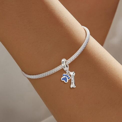 1Pc Fashionable Cute Claw Bone Silver Charm Bead Fit for Women DIY And Daily Outfit Matching Jewelry Decoration For Women Gift For Mom in Saudi Arabia