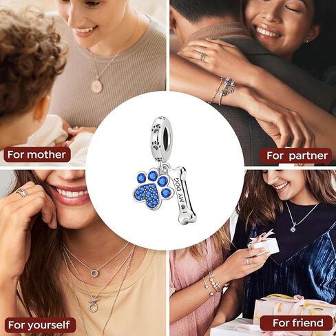 1Pc Fashionable Cute Claw Bone Silver Charm Bead Fit for Women DIY And Daily Outfit Matching Jewelry Decoration For Women Gift For Mom in Saudi Arabia