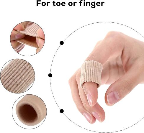 8Pcs Closed Toe Gel Toe Caps – Soft Toe Protectors for Relief and Comfort – Multicolor in Saudi Arabia