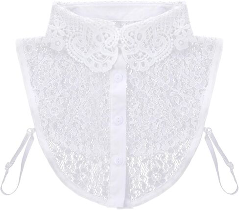 Lace Fake Collar Detachable Collar for Women, Dickey Collar for Women, Graduation Daily Wear Halloween White in Saudi Arabia