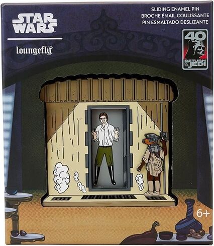 دبوس صندوق تجميع من Loungefly Star Wars Return of the Jedi 40th Anniversary Han In Carbonite مقاس 3 بوصة in Saudi Arabia