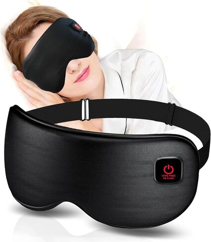 Rechargeable Cordless Heated Eye Mask for Dry Eyes - Adjustable Temperature Portable Eye Warm Compress for Migraines Styes Sinus & Sleep Ideal Gift for Men Women in Saudi Arabia