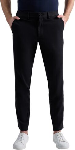 Kenneth Cole Reaction Men's Slim Fit Casual Linen Chino Pant, White in Saudi Arabia