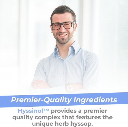 Premier Research Labs Hyssinol - Hyssop Herb, Hyssop Capsules, Organic Hyssop Dry Herb, Dietary Supplement with Green Tea, Antioxidant Support - 60 Vegetarian Capsules in Saudi Arabia