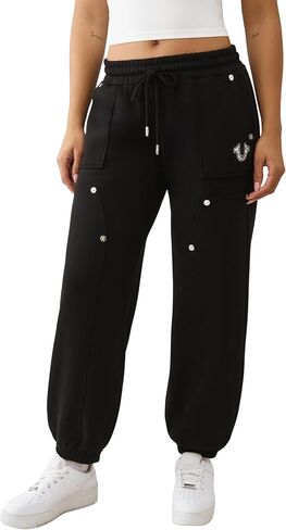 True Religion Womens Studded Carpenter Bf Jogger in Saudi Arabia
