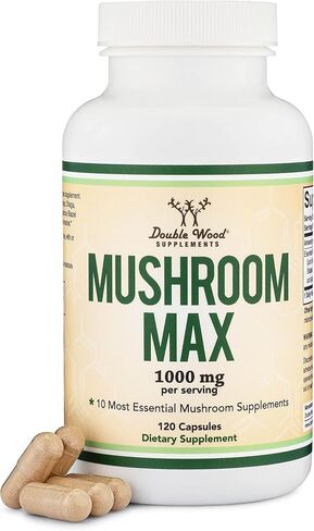 مكملات مزدوجة من الخشب النمور ملحق حليب الفطر (Lignosus Fungi) 500mg لكل وجبة ، 120 كبسولة (مضادة للأكسدة لدعم صحة الجهاز التنفسي والرئة) نباتي آمن ، غير محلي. in Saudi Arabia