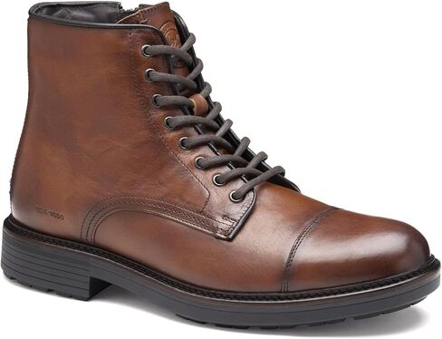 Johnston & Murphy Men's Latham Cap Toe Boot, Tan European Calfskin, 11 M in Saudi Arabia