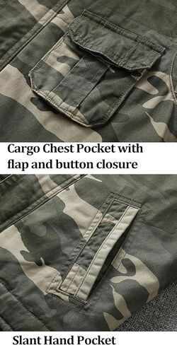 IronReach Men's Military Tactical Jacket Cotton Vintage Washed Field Jacket, Sturdy Utility Shirt Jacket Outdoor Daily Wear in Saudi Arabia