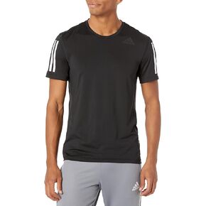 قميص رجالي من adidas Techfit بأكمام قصيرة وثلاثة خطوط in Kuwait