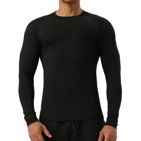 تي شيرت رياضي رجالي من TADUANO بأكمام طويلة وسريع الجفاف للتمرين في صالة الألعاب الرياضية، تي شيرت داخلي رياضي للجري، طبقة أساسية in Kuwait