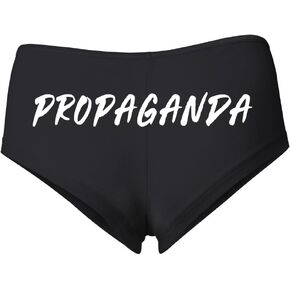 شورت Wild Bobby PROPAGANDA نسائي من القطن والألياف اللدنة، أسود، صغير in Saudi Arabia