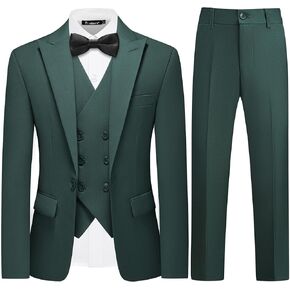 بدلة TRONSTORE للأولاد بقصة ضيقة مكونة من 5 قطع من ملابس حامل الخاتم للأطفال في سن المراهقة طقم بدلة سهرة لحفلات الزفاف in Kuwait