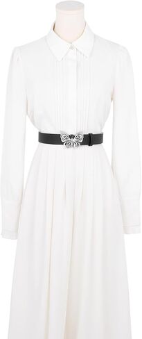 Elerevyo Women's Belts Fashion Versatile Rhinestone Butterfly Buckle Belt for Jeans Dresses in Saudi Arabia