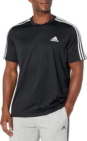 تي شيرت رجالي من adidas Aeroready Design 2 Move Sport بثلاثة خطوط in Kuwait