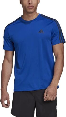 تي شيرت رجالي من adidas Aeroready Design 2 Move Sport بثلاثة خطوط in Kuwait