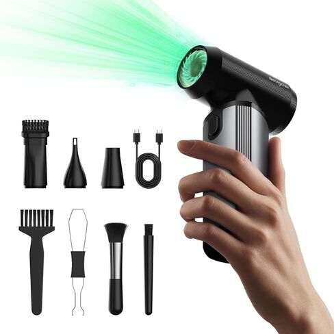 EG evoger Electric Air Duster,180000RPM Super Power Handheld Cordless Air Duster 10000mAh 3-Gear Adjustable Dust Blower for Computer, Keyboard, Outdoor, House in Kuwait