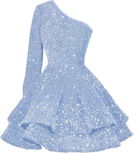 RSOETOO Sequin Short Homecoming Dress for Teens Sparkly Prom Dress Sweet 14 16 Birthday Photo Shoot Gowns RON004 in Saudi Arabia