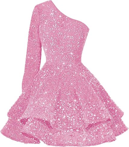 RSOETOO Sequin Short Homecoming Dress for Teens Sparkly Prom Dress Sweet 14 16 Birthday Photo Shoot Gowns RON004 in Saudi Arabia