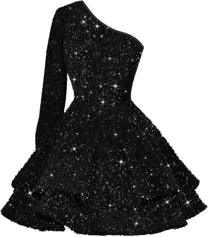 RSOETOO Sequin Short Homecoming Dress for Teens Sparkly Prom Dress Sweet 14 16 Birthday Photo Shoot Gowns RON004 in Saudi Arabia