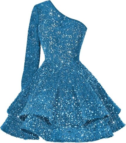 RSOETOO Sequin Short Homecoming Dress for Teens Sparkly Prom Dress Sweet 14 16 Birthday Photo Shoot Gowns RON004 in Saudi Arabia