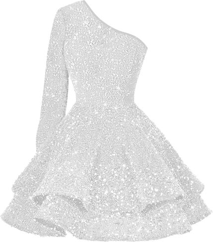 RSOETOO Sequin Short Homecoming Dress for Teens Sparkly Prom Dress Sweet 14 16 Birthday Photo Shoot Gowns RON004 in Saudi Arabia
