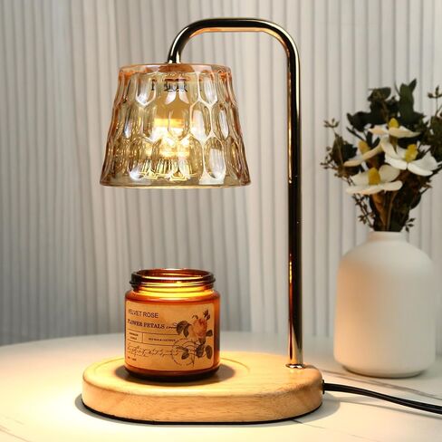 Candle Warmer Lamp with Timer & Dimmer, Electric Candle Warmer Light for Jar Candles Burner, Dimmable Wax Melts Warmer for Bedroom Home Decor, Modern Candle Melter Heater Gifts for Mom in Kuwait