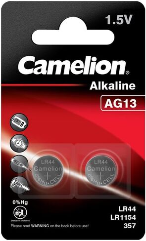 كاميليون بريميوم قلوي Ag 13 / Lr44 / ​​357 عدد 2 بطارية in Kuwait