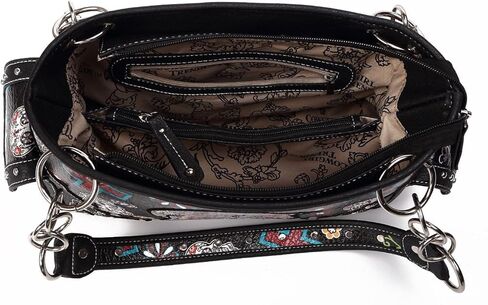 Sugar Skull Purse with Concealed Carry Pocket Day of The Dead Handbag in Kuwait