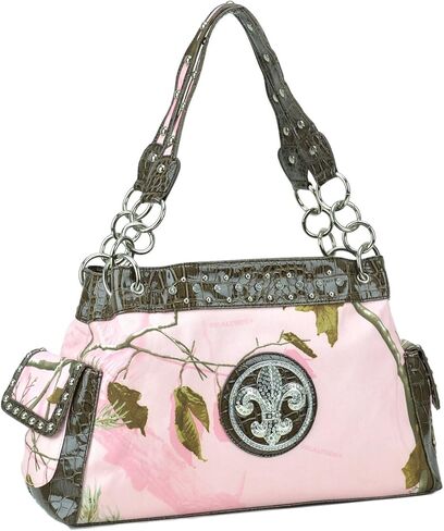 Women's Camouflage Hobo Shoulder Bag Medium Size Casual Purse for Travel and Daily Use in Saudi Arabia