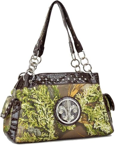Women's Camouflage Hobo Shoulder Bag Medium Size Casual Purse for Travel and Daily Use in Saudi Arabia
