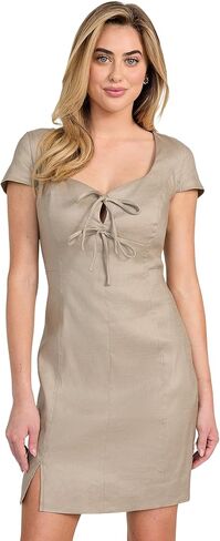 GUESS Women's Eco Isabeau Bows Mini Dress in Saudi Arabia