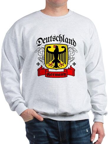 سويت شيرت CafePress Deutschland معطف الأسلحة من النوع الثقيل الكلاسيكي ذو الرقبة الدائرية الخفيفة in Kuwait